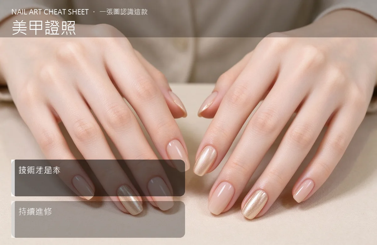 美甲證照 視覺辨識卡