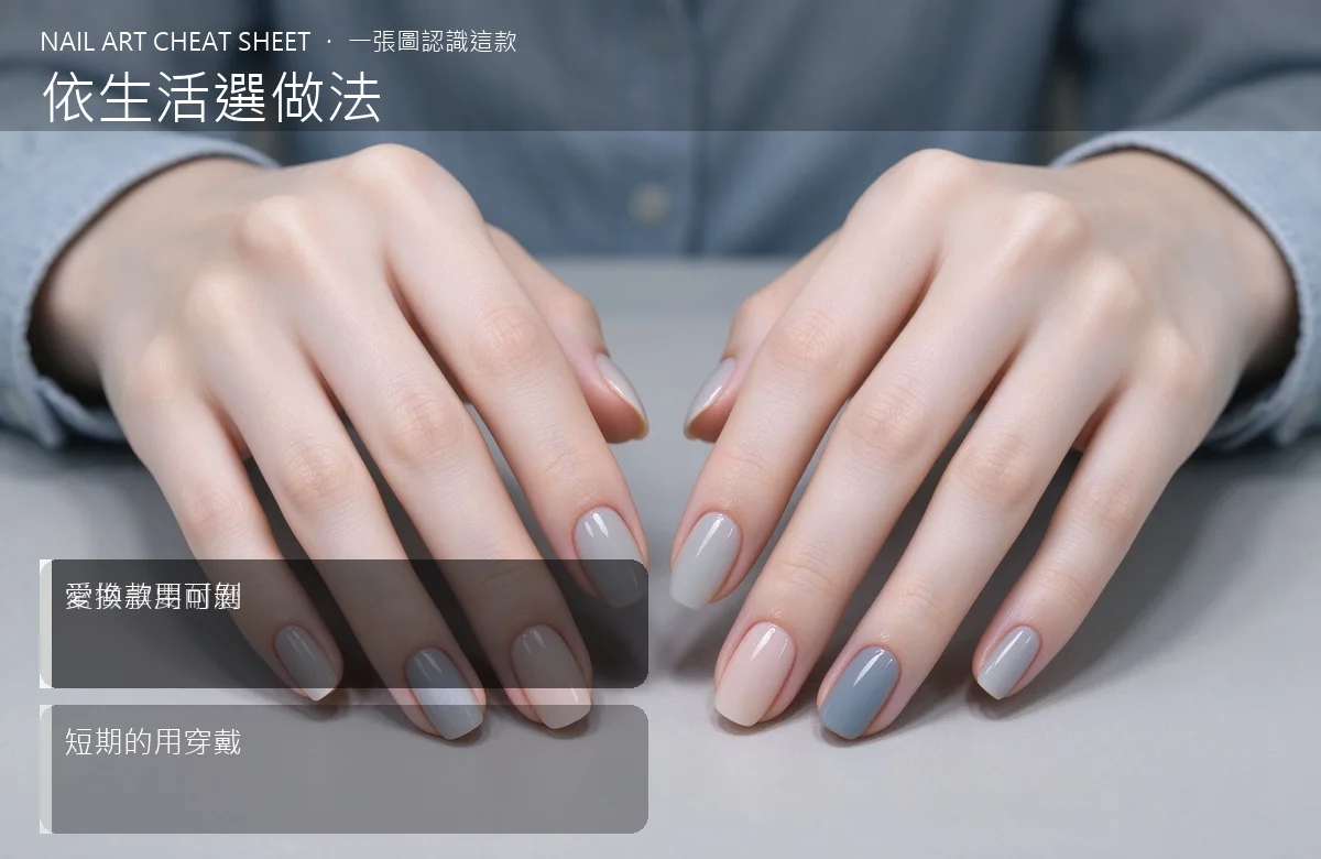 美甲做法怎麼選？依生活型態挑款式 視覺辨識卡