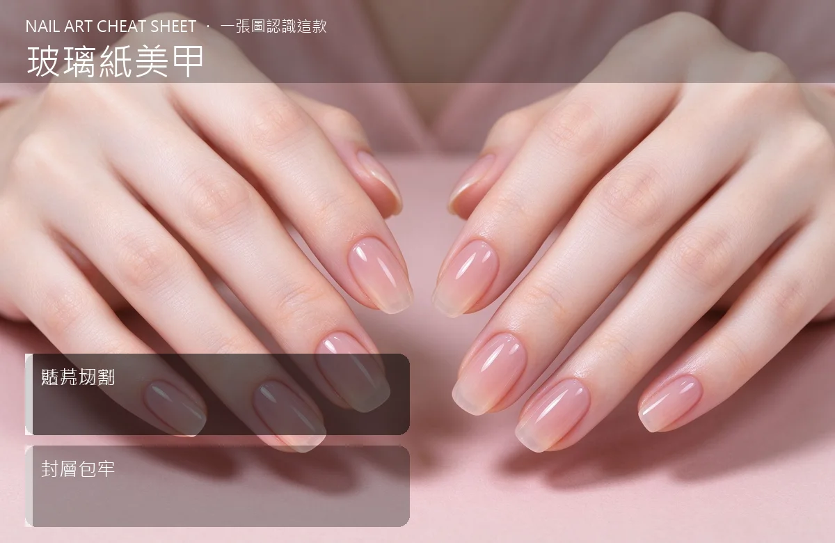 玻璃紙美甲 視覺辨識卡