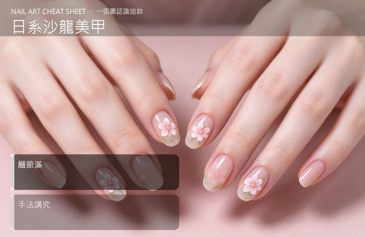 日系沙龍美甲 視覺辨識卡