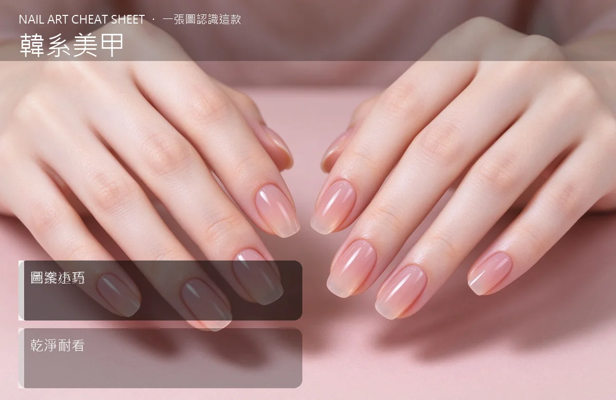 韓系美甲 視覺辨識卡