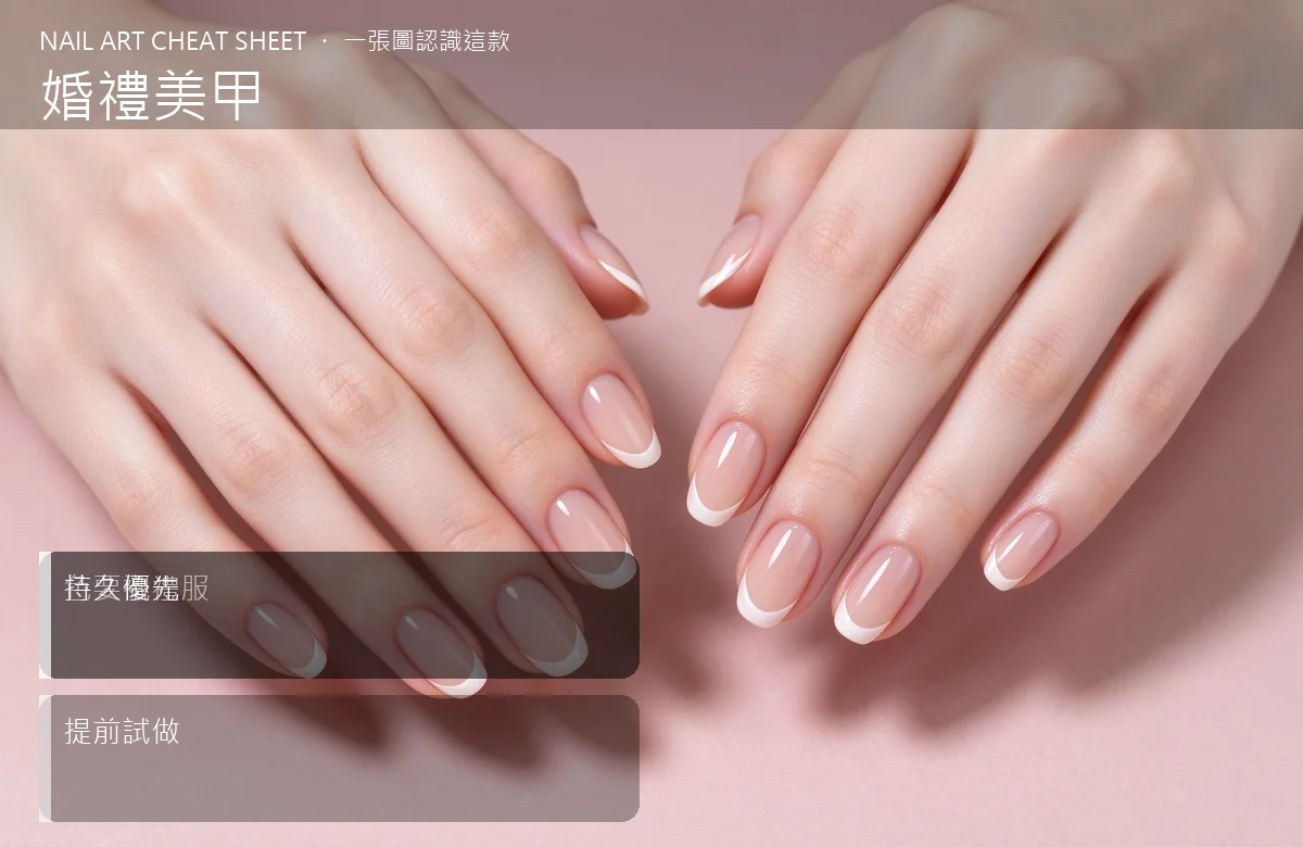 婚禮美甲 視覺辨識卡